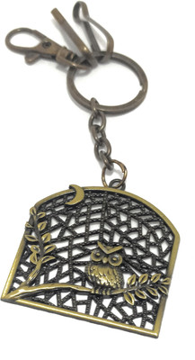 Key Era Owl Bird Forged Antique Metal keyring Key Chain