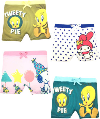 M S TRADING Short For Baby Boys & Baby Girls Casual Printed Cotton Blend(Multicolor, Pack of 4)