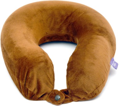 VIAGGI MEMORY FOAM TRAVEL NECK PILLOW - BROWN Neck Pillow(Brown)