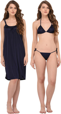 You Forever Women Nighty Set(Black)