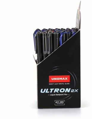 UNOMAX Liquid Ball Point Ball Pen(Pack of 50, Blue, Black, Red)