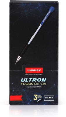 UNOMAX Liquid Ballpoint Pen Ball Pen(Pack of 20, Ink Color - Blue)