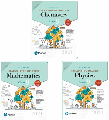 Pearson IIT Foundation Maths Class 9 By Pearson,Pearson IIT Foundation Physics Class 9 By Pearson And Pearson IIT Foundation Chemistry Class 9 By Pearson(Paperpack, Trishna)