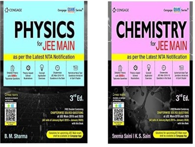 Cengage JEE Main ( Chemistry & Physics ) Set Of 2-Books, 3E(Paperback, B.M.SHARMA ( PHYSICS), SEEMA SAINI (CHEM))