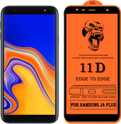 11D Edge To Edge Tempered Glass for Samsung Galaxy J4 Plus(Pack of 1)