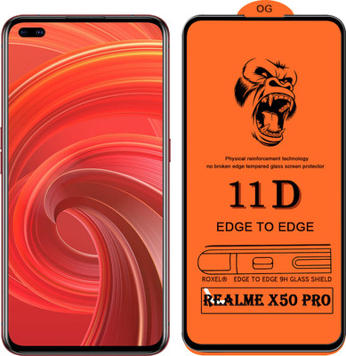 SoftTech Edge To Edge Tempered Glass for Realme X50 Pro(Pack of 2)