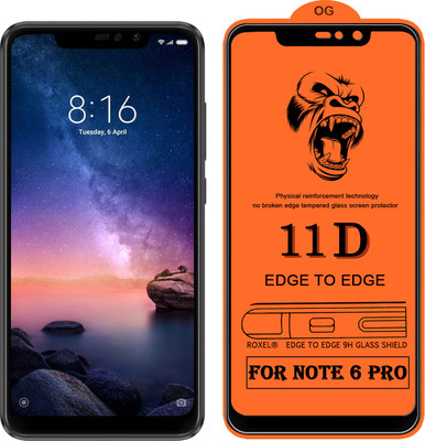 SoftTech Edge To Edge Tempered Glass for Mi Redmi Note 6 Pro(Pack of 2)