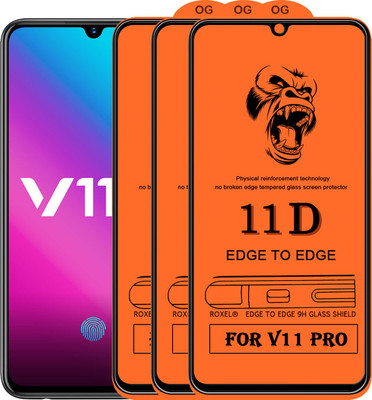 SoftTech Edge To Edge Tempered Glass for Vivo V11 Pro(Pack of 2)
