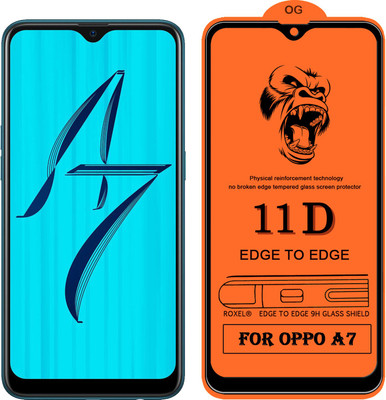 Gorilaorginal Edge To Edge Tempered Glass for : Oppo A7(Pack of 1)