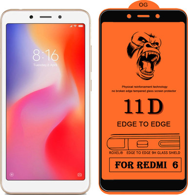 MaxR Edge To Edge Tempered Glass for Mi Redmi 6(Pack of 1)