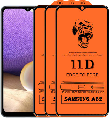 SoftTech Edge To Edge Tempered Glass for Samsung Galaxy A32 5G(Pack of 2)