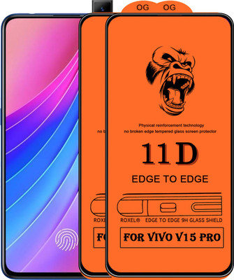 11D Edge To Edge Tempered Glass for Vivo V15 Pro(Pack of 2)