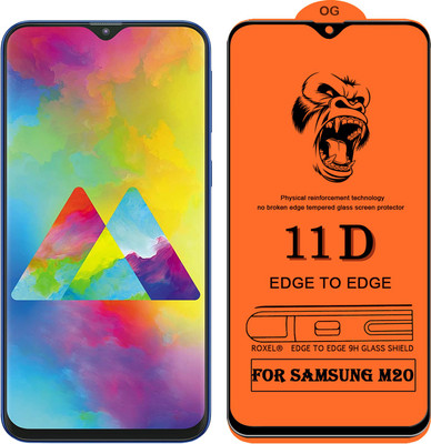 MaxR Edge To Edge Tempered Glass for Samsung Galaxy M20(Pack of 1)