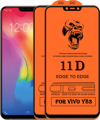 11D Edge To Edge Tempered Glass for Vivo Y83(Pack of 2)