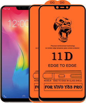 MaxR Edge To Edge Tempered Glass for Vivo Y83 Pro(Pack of 2)