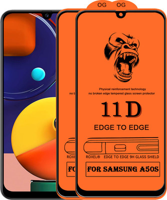 11D Edge To Edge Tempered Glass for Samsung Galaxy A50S(Pack of 2)