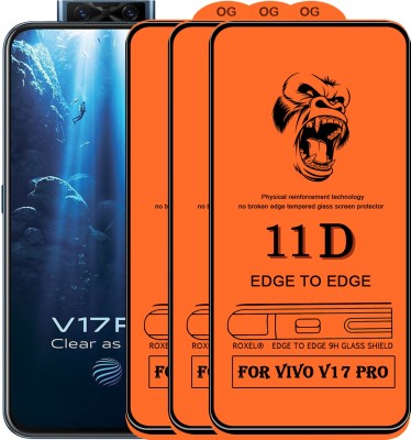 11D Edge To Edge Tempered Glass for Vivo V17 Pro(Pack of 2)