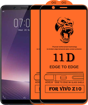 11D Edge To Edge Tempered Glass for Vivo Z10(Pack of 2)