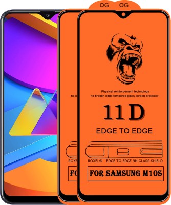 Roxel Edge To Edge Tempered Glass for Samsung Galaxy M10S(Pack of 2)