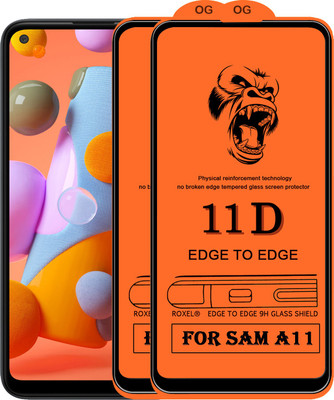 11D Edge To Edge Tempered Glass for Samsung Galaxy A11(Pack of 2)