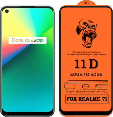 11D Edge To Edge Tempered Glass for Realme 7I(Pack of 1)
