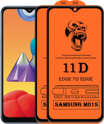 11D Edge To Edge Tempered Glass for Samsung Galaxy M01S(Pack of 2)