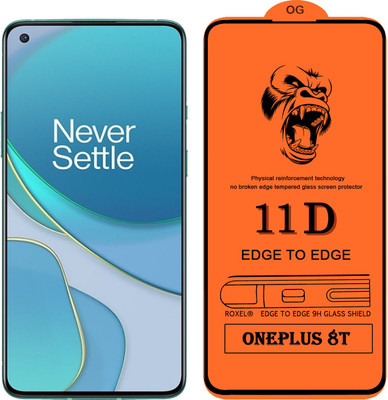 11D Edge To Edge Tempered Glass for Oneplus 8T(Pack of 1)