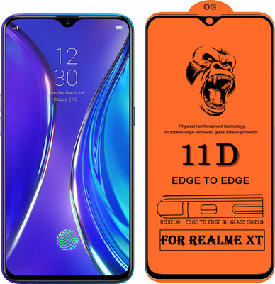 SoftTech Edge To Edge Tempered Glass for Realme XT(Pack of 2)