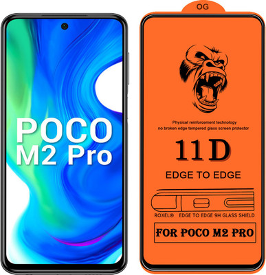 SoftTech Edge To Edge Tempered Glass for Poco M2 Pro(Pack of 2)