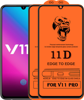 MaxR Edge To Edge Tempered Glass for Vivo V11 Pro(Pack of 2)