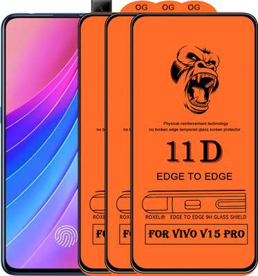 SoftTech Edge To Edge Tempered Glass for Vivo V15 Pro(Pack of 2)