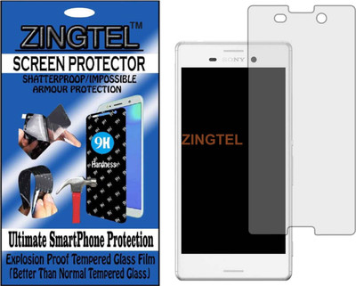 ZINGTEL Tempered Glass Guard for SONY XPERIA M4 AQUA (Flexible, Unbreakable)(Pack of 1)