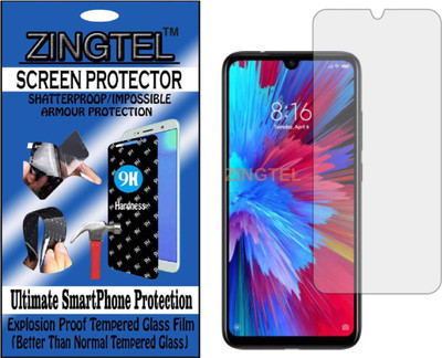 ZINGTEL Tempered Glass Guard for MI REDMI NOTE 7 PRO (Flexible, Unbreakable)(Pack of 1)