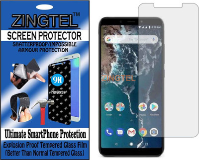 ZINGTEL Tempered Glass Guard for XIAOMI MI A2 (6X) (Flexible, Unbreakable)(Pack of 1)