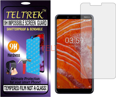 TELTREK Tempered Glass Guard for NOKIA 3.1 PLUS (Flexible, Unbreakable)(Pack of 1)
