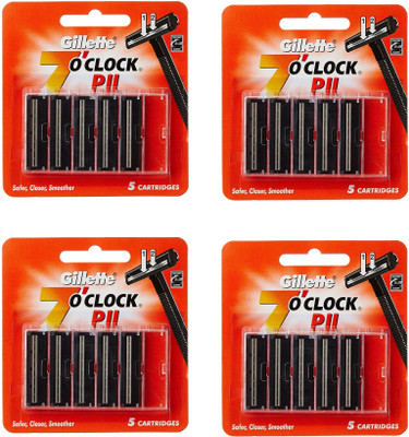 Gillette PII COMBO PACK OF 4 X 5=20(Pack of 4)