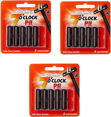 Gillette PII COMBO PACK OF 2 X 5=10(Pack of 3)