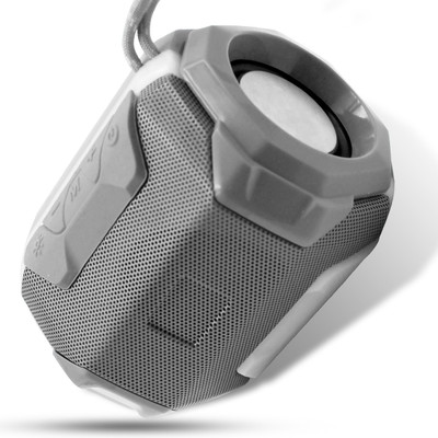 Pick Ur Needs Mega Bass Portable Wireless Bluetooth Speaker | Water Proof | Splash Proof | Premium Speaker Compatible with All Mobile Phone 5 W Bluetooth Speaker(Grey, Mono Channel)