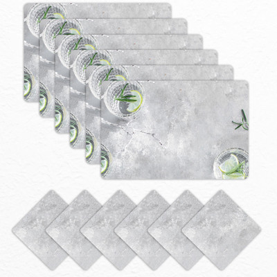 Matworks by Bathla Rectangular Pack of 6 Table Placemat(Multicolor, Polypropylene)