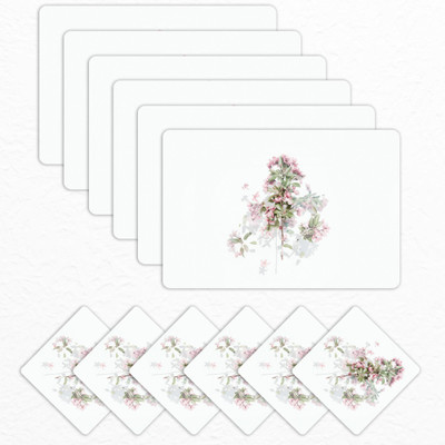 Matworks by Bathla Rectangular Pack of 6 Table Placemat(Multicolor, Polypropylene)