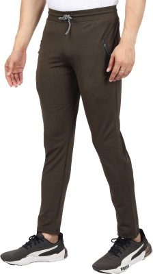 Le Maroco Solid Men Green Track Pants