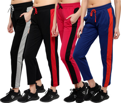 FASHA Striped Women Multicolor Track Pants