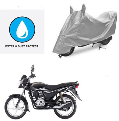 Atulit enterprises Two Wheeler Cover for Bajaj(Platina 100 DTS-i, Silver)