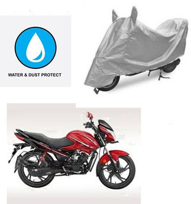 Atulit enterprises Two Wheeler Cover for Hero(Glamour, Silver)