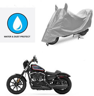Atulit enterprises Two Wheeler Cover for Harley Davidson(XL 1200, Silver)