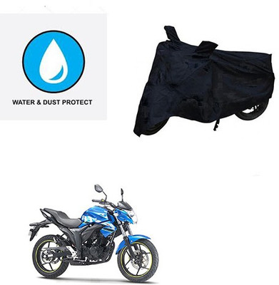 Feel heaven Two Wheeler Cover for Suzuki(Gixxer, Black)