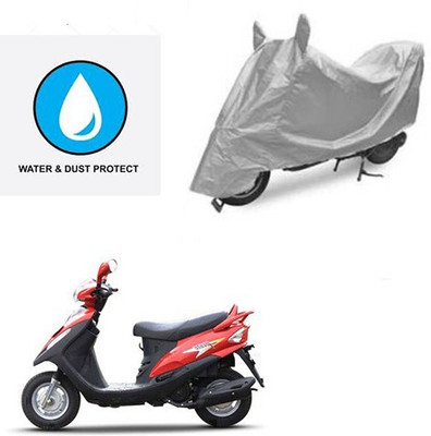 Atulit enterprises Two Wheeler Cover for Mahindra(Flyte, Silver)