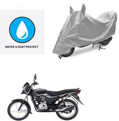 Atulit enterprises Two Wheeler Cover for Bajaj(Platina 100 DTS-i, Silver)