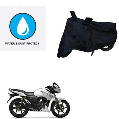 saanvi Two Wheeler Cover for TVS(Apache RTR 180, Black)