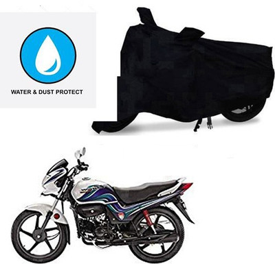saanvi Two Wheeler Cover for Hero(Passion Pro TR, Black)